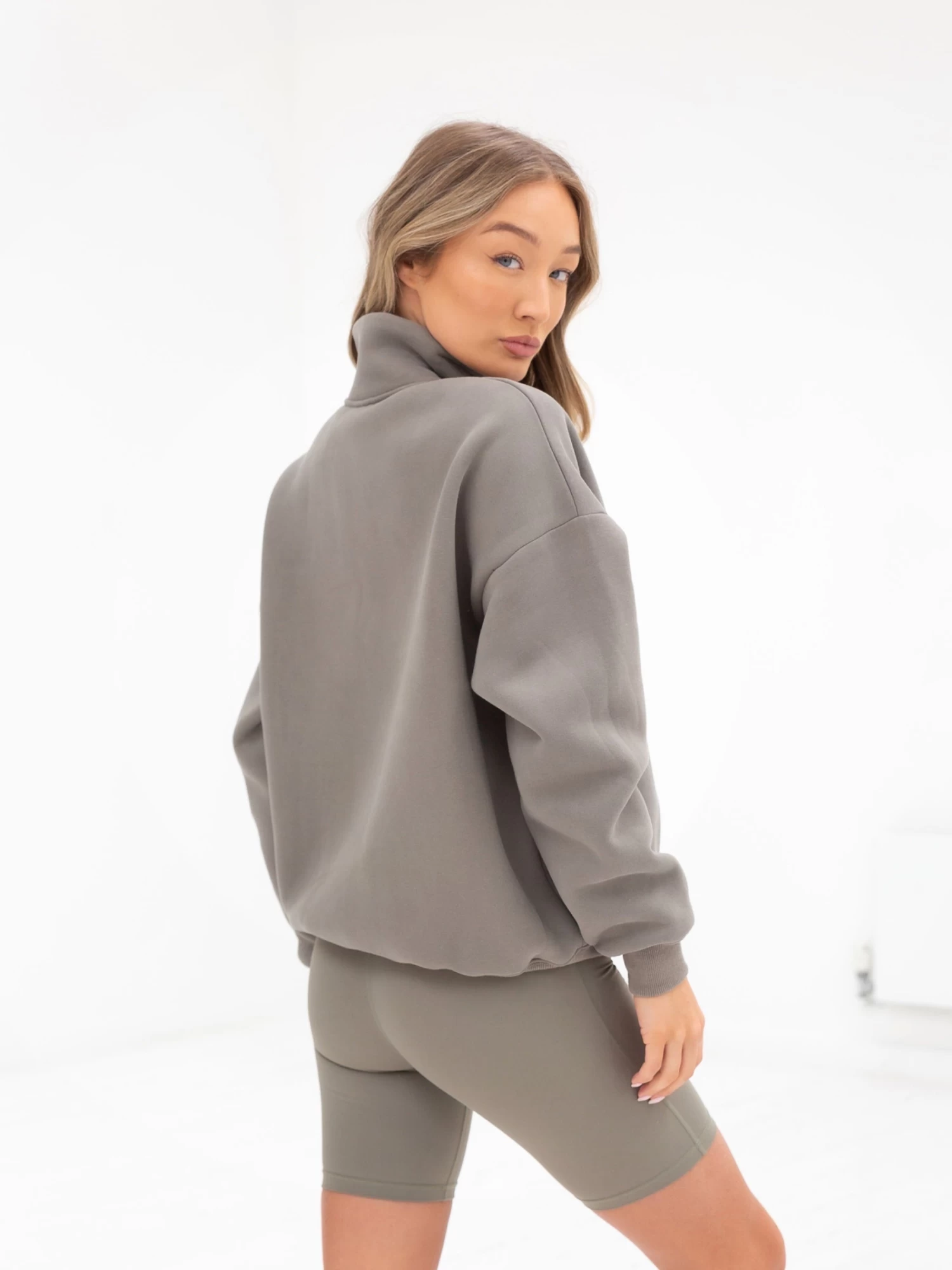 Ultimate 1/4 Zip Jumper - Safari Green 8 Ultimate 1/4 Zip Jumper - Safari Green - Image 6