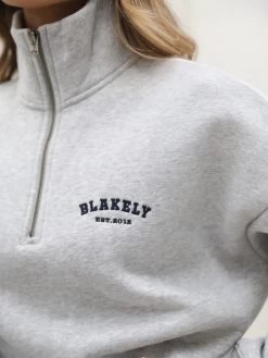 Heritage 1/4 Zip Jumper - Marl Grey -Trend Wear Sales 219VWMarlGrey 06D