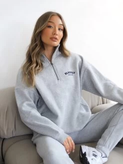 Heritage 1/4 Zip Jumper - Marl Grey -Trend Wear Sales 219VWMarlGrey 08D