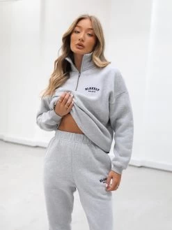 Heritage 1/4 Zip Jumper - Marl Grey -Trend Wear Sales 219VWMarlGrey 10D