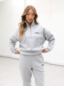 Heritage 1/4 Zip Jumper - Marl Grey -Trend Wear Sales 219VWMarlGrey 11D