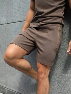 Toulon Textured Shorts - Brown -Trend Wear Sales 2210BROWND 1