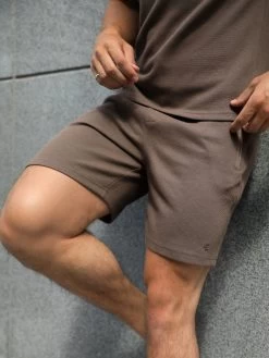 Toulon Textured Shorts - Brown -Trend Wear Sales 2210BROWND 2