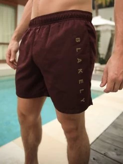 Lugano Swim Shorts - Burgundy -Trend Wear Sales 2222BurgundyD