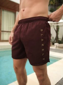 Lugano Swim Shorts - Burgundy