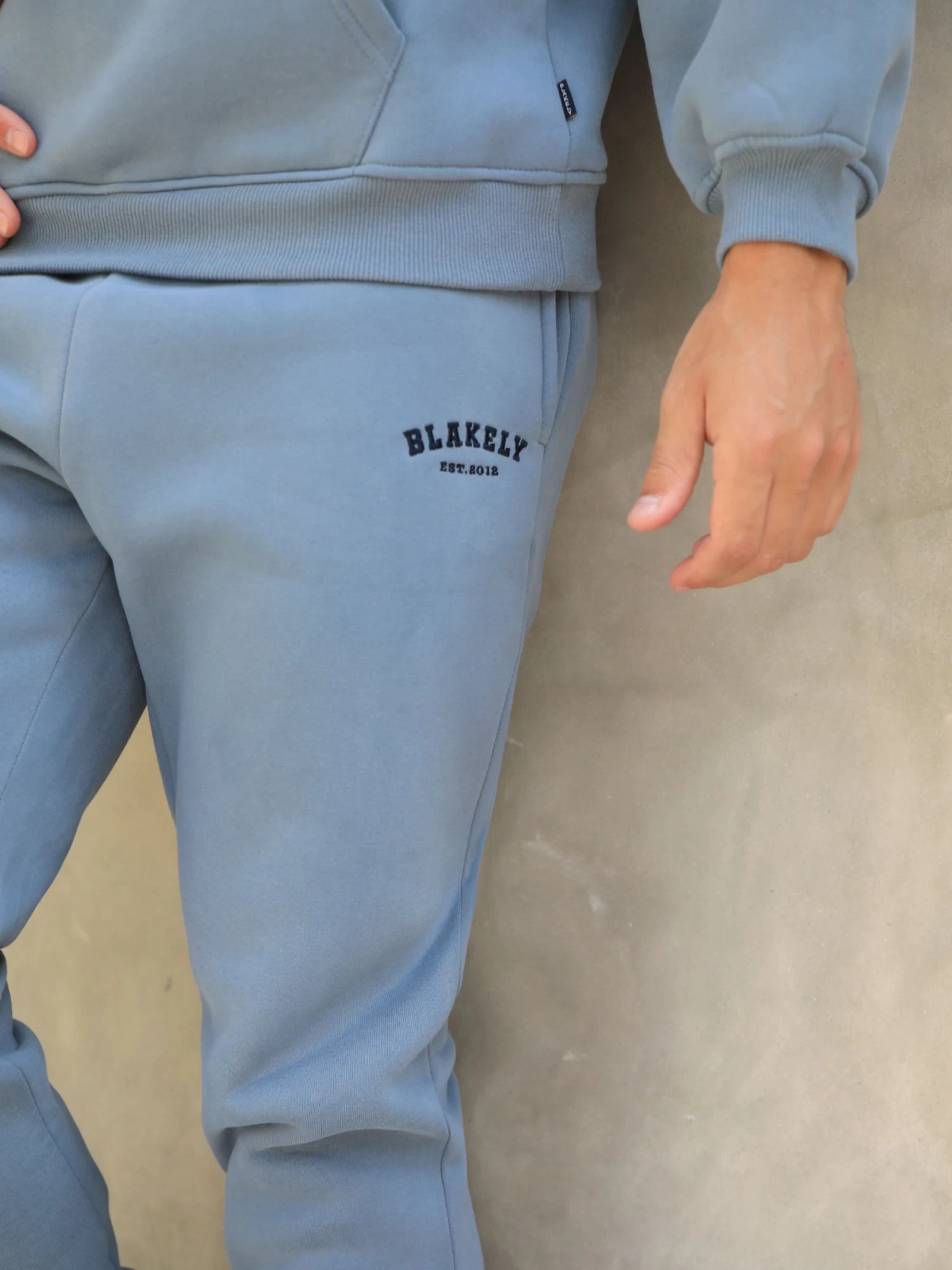 Varsity Relaxed Sweatpants - Blue 4 Varsity Relaxed Sweatpants - Blue - Image 2