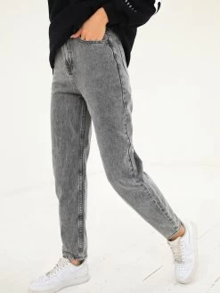 Mom Jeans - Grey 12 Mom Jeans - Grey -Trend Wear Sales 2270MOMJEANS GREYD 5