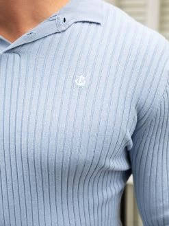 Salisbury Ribbed Polo - Light Blue 9 Salisbury Ribbed Polo - Light Blue -Trend Wear Sales 2291LightBlue 01D
