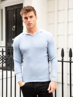 Salisbury Ribbed Polo - Light Blue 8 Salisbury Ribbed Polo - Light Blue -Trend Wear Sales 2291LightBlue 05D