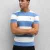 Alassio Stripe T-Shirt - Blue 1 Alassio Stripe T-Shirt - Blue -Trend Wear Sales 2375BLUELEADD1