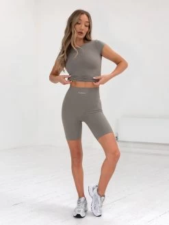 Series Cycling Shorts - Stone Grey -Trend Wear Sales 2529BGreige 03D