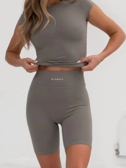 Series Cycling Shorts - Stone Grey -Trend Wear Sales 2529BGreige 05D