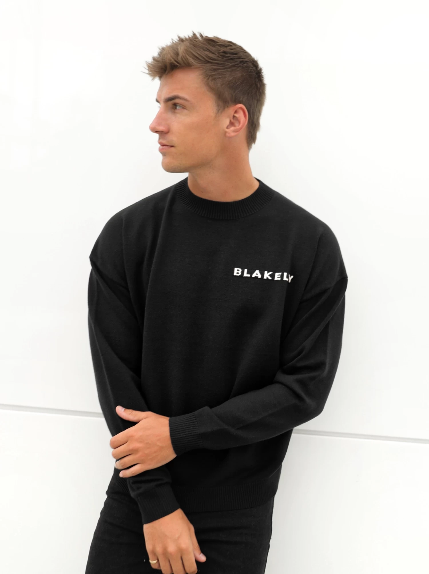 Blakely Knitted Jumper - Black 6 Blakely Knitted Jumper - Black - Image 4