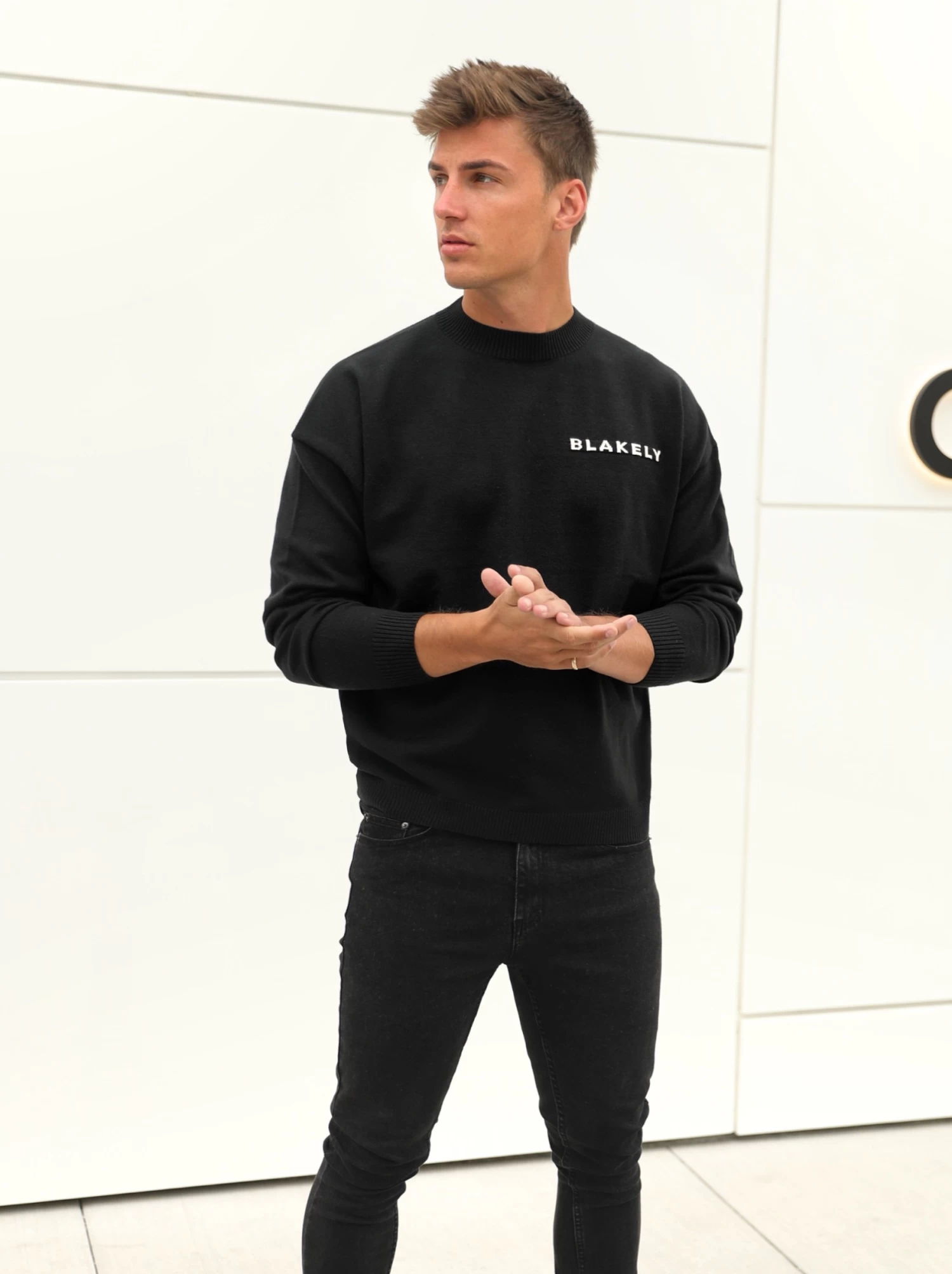 Blakely Knitted Jumper - Black 5 Blakely Knitted Jumper - Black - Image 3