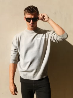 Blakely Knitted Jumper - Light Grey 13 Blakely Knitted Jumper - Light Grey -Trend Wear Sales 2530AGrey02NEW