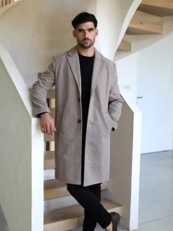 Knightsbridge Tailored Coat - Brown 11 Knightsbridge Tailored Coat - Brown -Trend Wear Sales 2533Brown03D