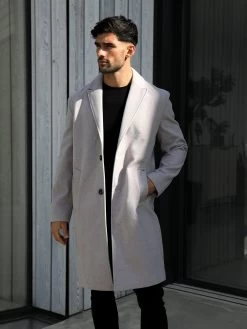 Knightsbridge Tailored Coat - Grey 12 Knightsbridge Tailored Coat - Grey -Trend Wear Sales 2533Grey05D