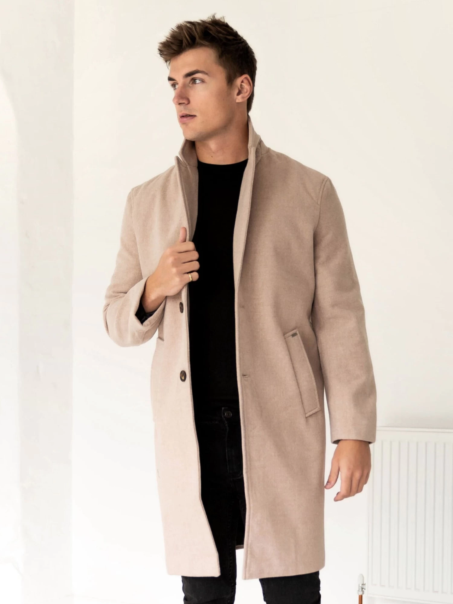 Knightsbridge Tailored Coat - Tan 3 Knightsbridge Tailored Coat - Tan