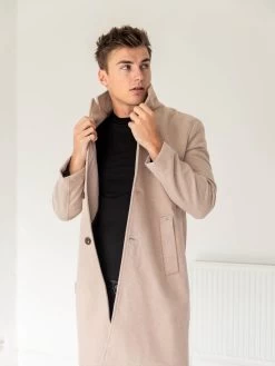Knightsbridge Tailored Coat - Tan 11 Knightsbridge Tailored Coat - Tan -Trend Wear Sales 2533Tan 02D