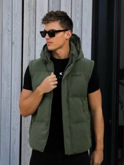 Ultimate Multiway Puffer Coat - Khaki Green -Trend Wear Sales 2540MKhakiGreen21D