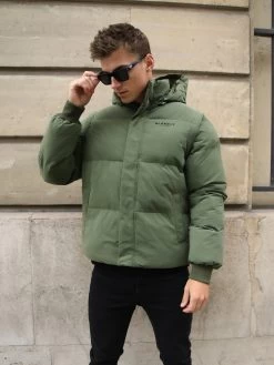 Ultimate Multiway Puffer Coat - Khaki Green -Trend Wear Sales 2540MKhaki 02D