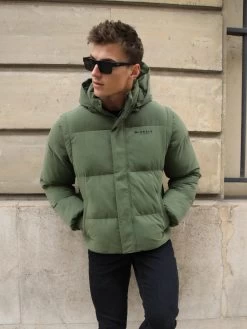 Ultimate Multiway Puffer Coat - Khaki Green -Trend Wear Sales 2540MKhaki 04D