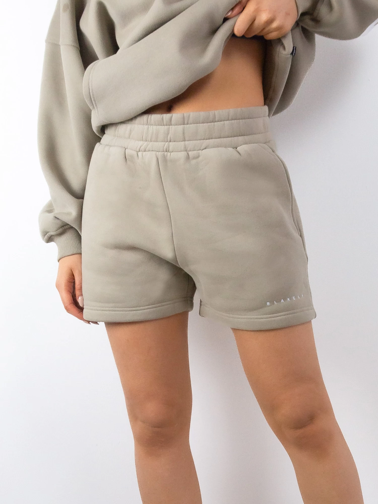 Isabel Jogger Shorts - Beige 4 Isabel Jogger Shorts - Beige - Image 2