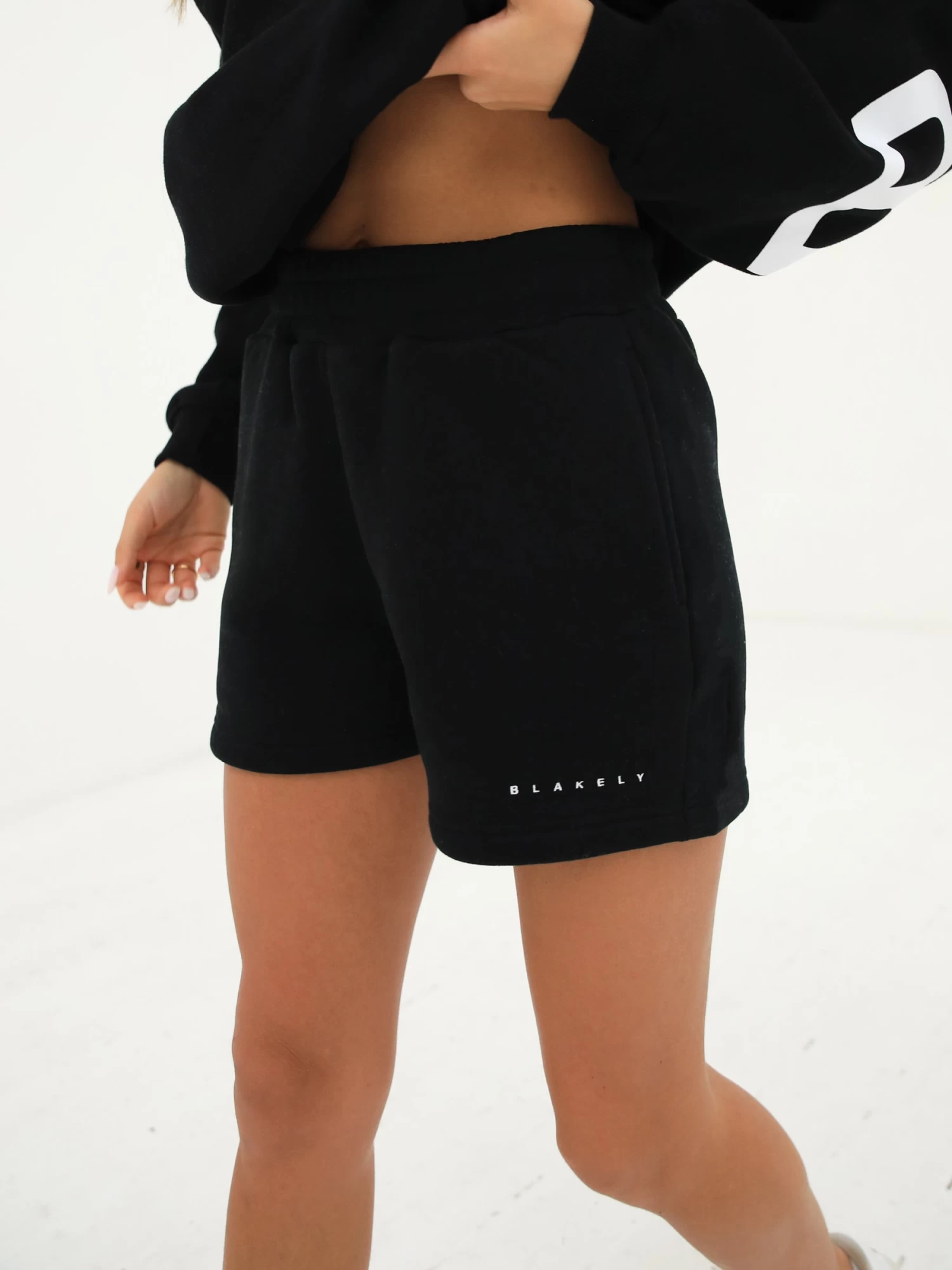 Isabel Jogger Shorts - Black 8 Isabel Jogger Shorts - Black - Image 6