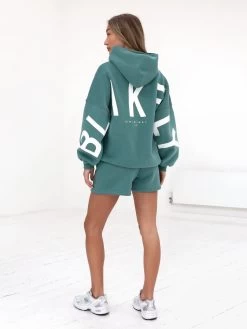 Isabel Jogger Shorts - Dusty Teal -Trend Wear Sales 2542Green 01D