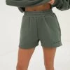 Isabel Jogger Shorts - Khaki Green -Trend Wear Sales 2542KHAKILEAD 1