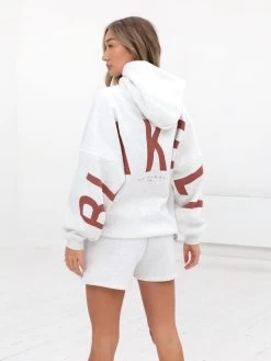 Isabel Jogger Shorts - Marl White And Rust Red 10 Isabel Jogger Shorts - Marl White And Rust Red -Trend Wear Sales 2542MarlWhite Rust 02D