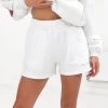 Isabel Jogger Shorts - Marl White And Rust Red -Trend Wear Sales 2542MarlWhite Rust 08LEADD