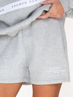 Serena Jogger Shorts - Marl Grey -Trend Wear Sales 2542PMarlgrey 03D