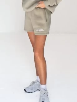 Serena Jogger Shorts - Olive -Trend Wear Sales 2542POlive 02D