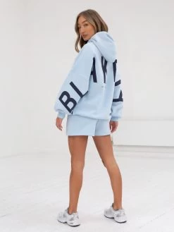 Isabel Jogger Shorts - Powder Blue 15 Isabel Jogger Shorts - Powder Blue -Trend Wear Sales 2542PowderBlue 02D