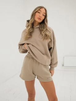 Isabel Jogger Shorts - Tan -Trend Wear Sales 2542TAND
