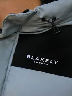 Tampa Puffer Coat - Grey -Trend Wear Sales 2554DustyBlue03D