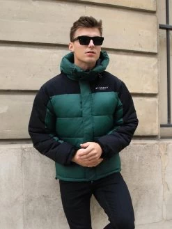 Tampa Puffer Coat - Forest Green -Trend Wear Sales 2554ForestGreen 02D