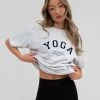 Yoga Oversized T-Shirt - Marl White