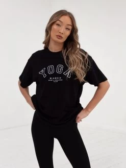 Yoga Oversized T-Shirt - Black 13 Yoga Oversized T-Shirt - Black -Trend Wear Sales 2619YBlack 08D