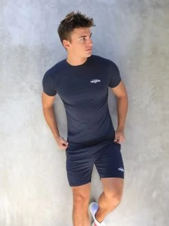 Training Stretch T-Shirt - Navy -Trend Wear Sales 2632TNavy 01D