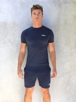 Training Stretch T-Shirt - Navy -Trend Wear Sales 2632TNavy 04D