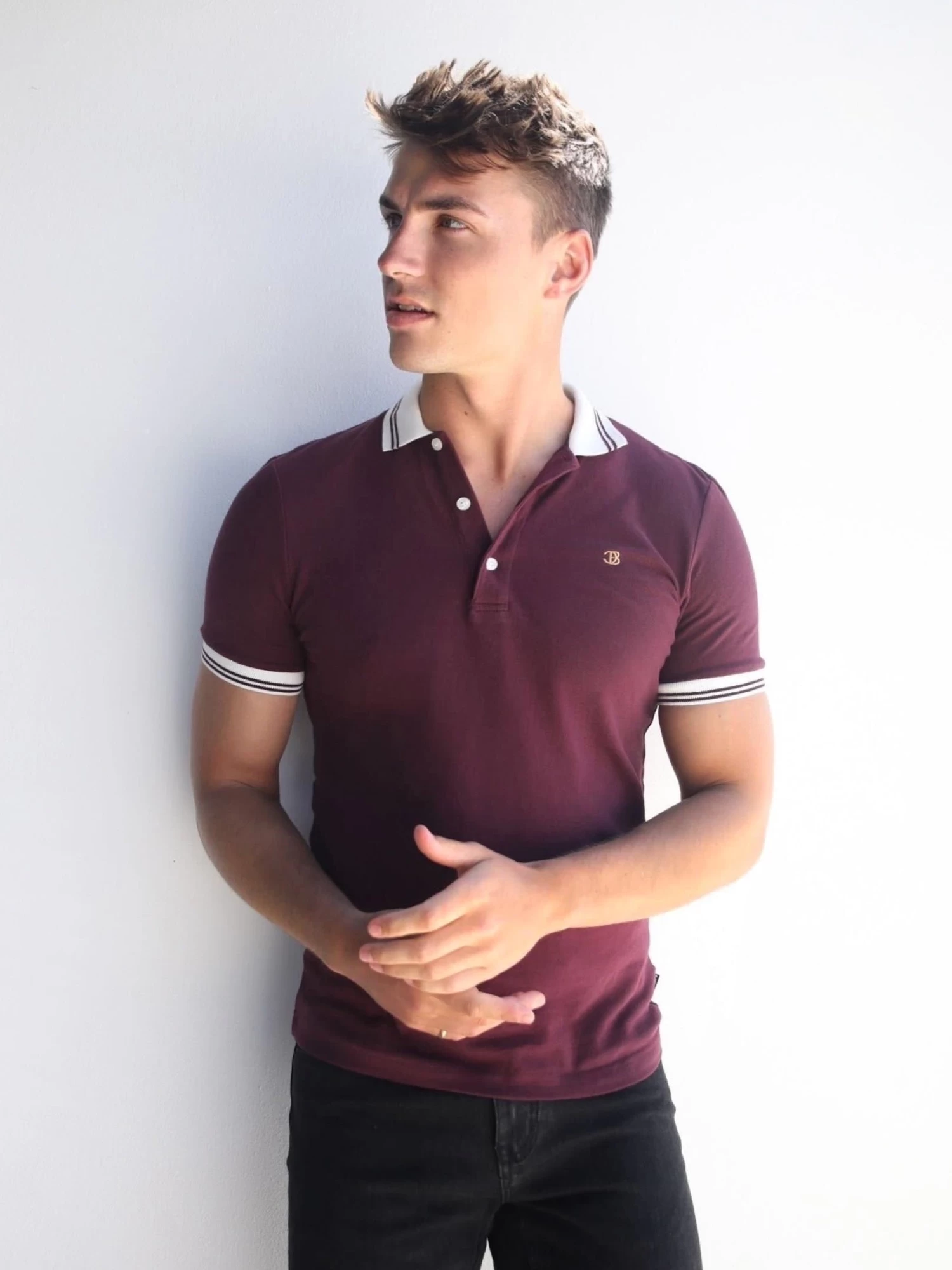 Dalston Polo - Burgundy 4 Dalston Polo - Burgundy - Image 2