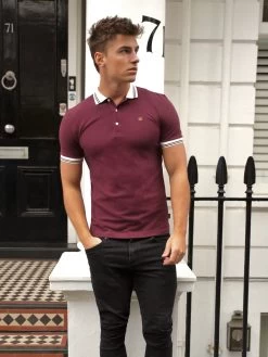 Dalston Polo - Burgundy 13 Dalston Polo - Burgundy -Trend Wear Sales 2634Burgundy 03D