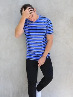 Alban Relaxed T-Shirt - Blue -Trend Wear Sales 2635Blue 03D