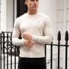 Burley Knitted Jumper - Off White -Trend Wear Sales 2638 WHITE NEWLEAD