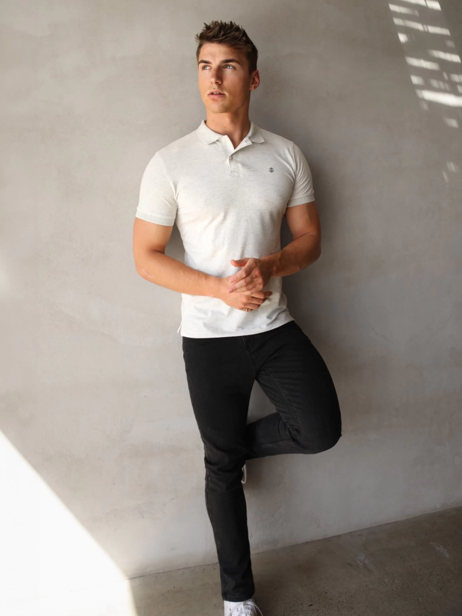 Ryton Soft Polo - Marl White 8 Ryton Soft Polo - Marl White - Image 6
