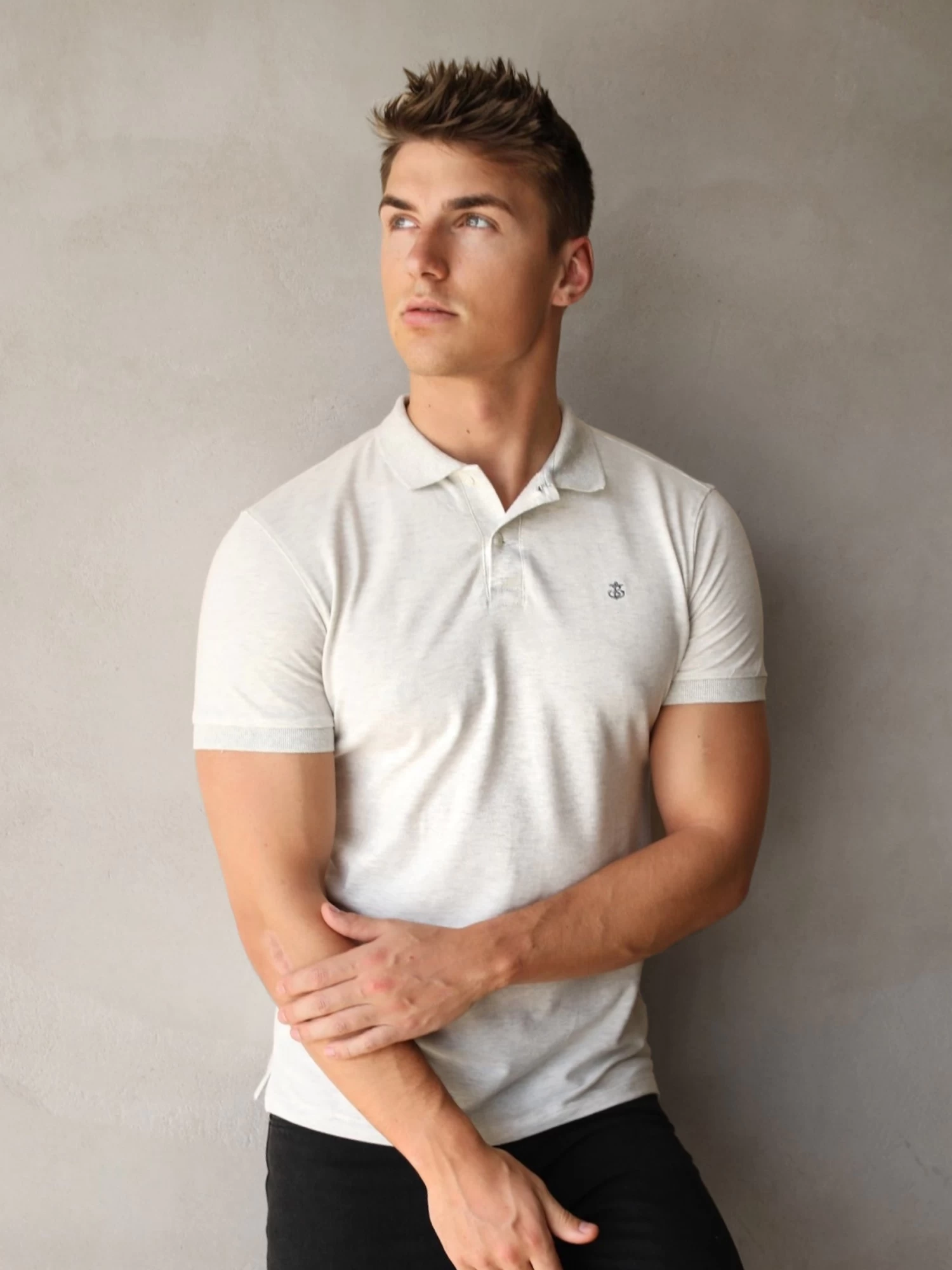 Ryton Soft Polo - Marl White 4 Ryton Soft Polo - Marl White - Image 2