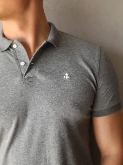 Burton Marl Polo Shirt - Grey 10 Burton Marl Polo Shirt - Grey -Trend Wear Sales 2641Grey 02D