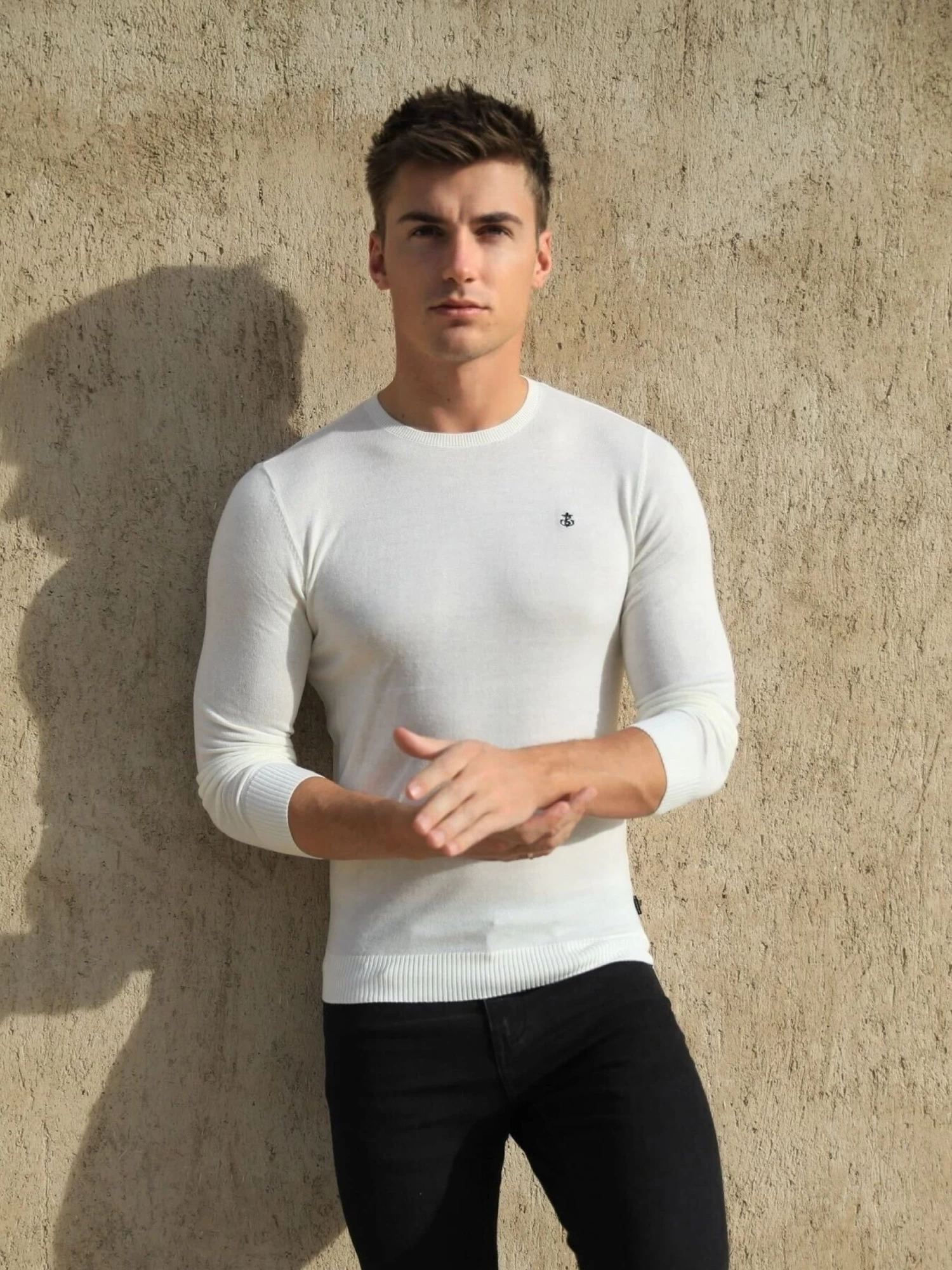 Sudbury Knitted Jumper - Off White 7 Sudbury Knitted Jumper - Off White - Image 5